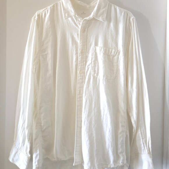 Two Muji men's white shirts size s - Picture 1 of 6